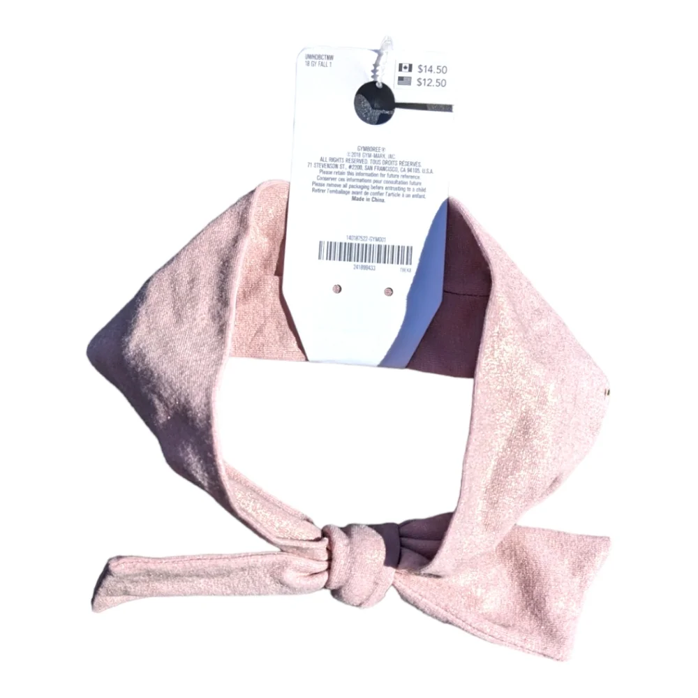 Gymboree Girls Pink Sparkly Headband w/ Bow
